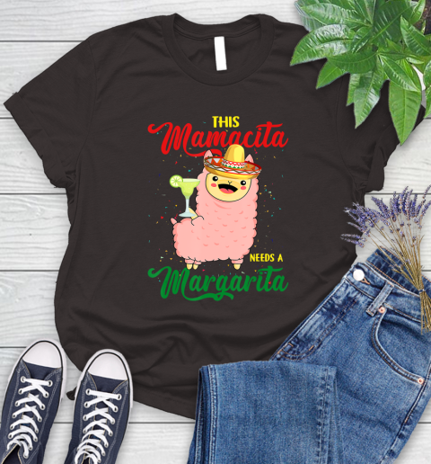 Nurse Shirt This Mamacita needs a Margarita Llama T Shirt Women's T-Shirt 9