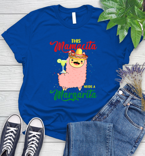 Nurse Shirt This Mamacita needs a Margarita Llama T Shirt Women's T-Shirt 10