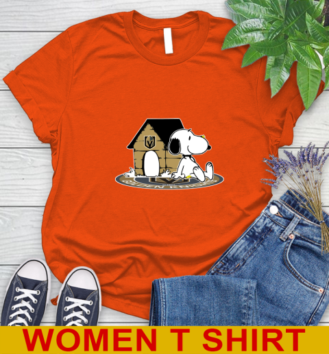 NHL Hockey Vegas Golden Knights Snoopy The Peanuts Movie Shirt Women's T-Shirt 4