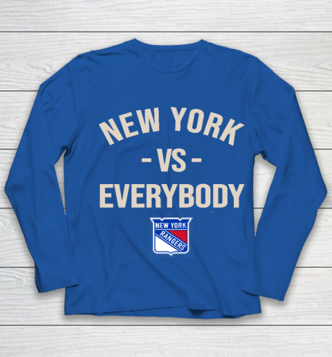 New York Rangers Vs Everybody Youth Long Sleeve 7