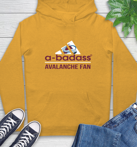NHL A Badass Colorado Avalanche Fan Adidas Hockey Sports Hoodie - Image 3