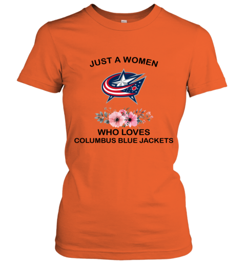 Just A Woman Who Loves COLUMBUS BLUE JACKETS - Rookbrand