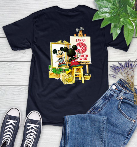 NBA Basketball Atlanta Hawks Mickey Drawing Shirt 83