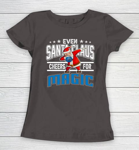 Orlando Magic Even Santa Claus Cheers For Christmas NBA Women's T-Shirt 7