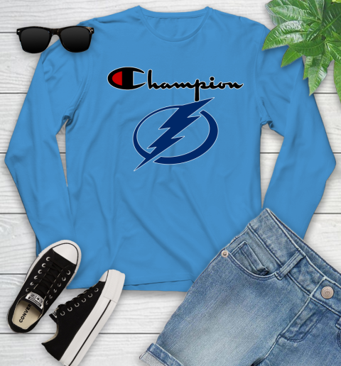 NHL Hockey Tampa Bay Lightning Champion Shirt Youth Long Sleeve 5