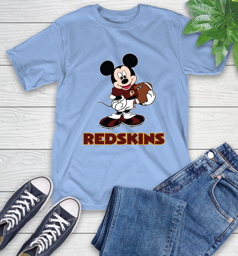 NFL Football Washington Redskins Cheerful Mickey Mouse Shirt T-Shirt 12