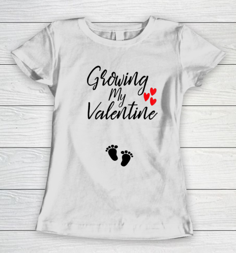 Womens Growing My Valentine Great Family Gift Women's T-Shirt