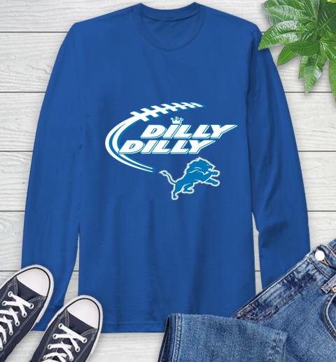 NFL Detroit Lions Dilly Dilly Football Sports Long Sleeve T-Shirt 9