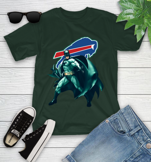 NFL Batman Football Sports Buffalo Bills Youth T-Shirt 5