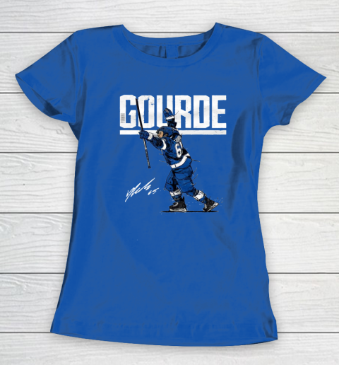 Yanni Gourde For Tampa Bay Lightning Fans Women's T-Shirt 8