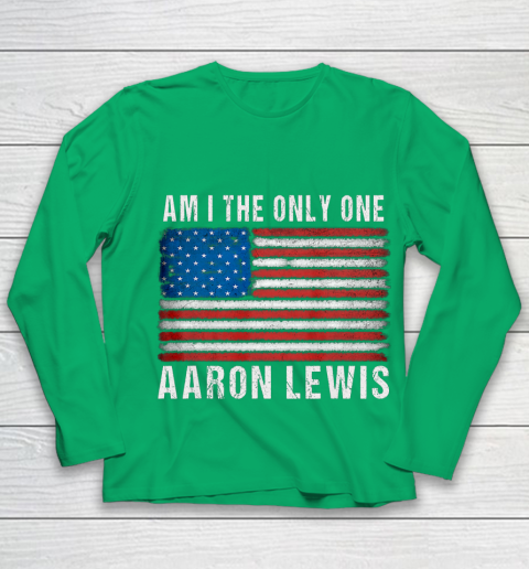 Am I The Only One Aaron Lewis Flag USA Youth Long Sleeve 4