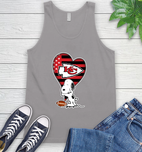 Kansas City Chiefs NFL Football The Peanuts Movie Adorable Snoopy Tank Top 4