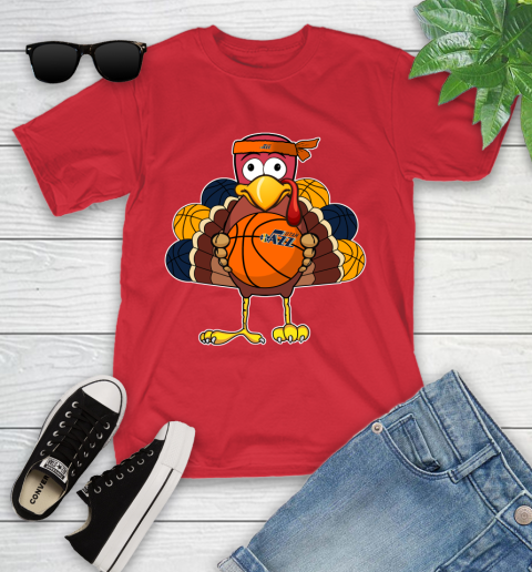 Utah Jazz Turkey thanksgiving day Youth T-Shirt 10