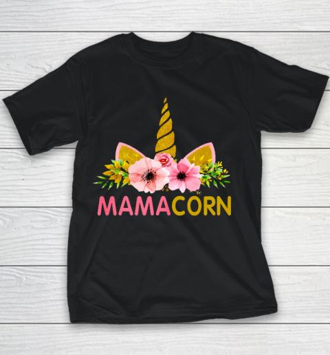 Unicorn Mom Funny Shirt Mamacorn for Mothers day Youth T-Shirt