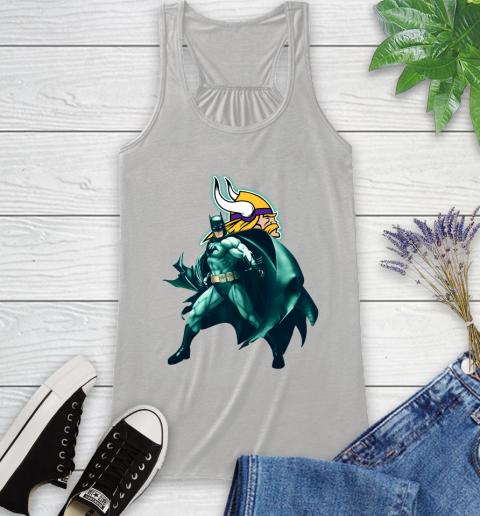 NFL Batman Football Sports Minnesota Vikings Racerback Tank