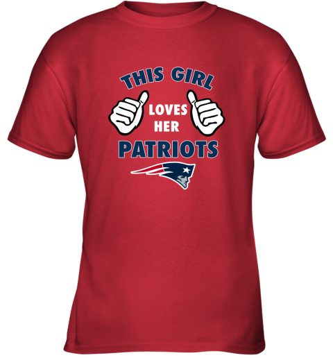 n39w this girl loves her new england patriots youth t shirt 26 front red
