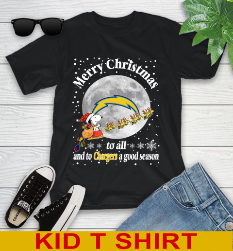 Los Angeles Chargers Merry Christmas To All And To Chargers A Good Season NFL Football Sports Youth T-Shirt