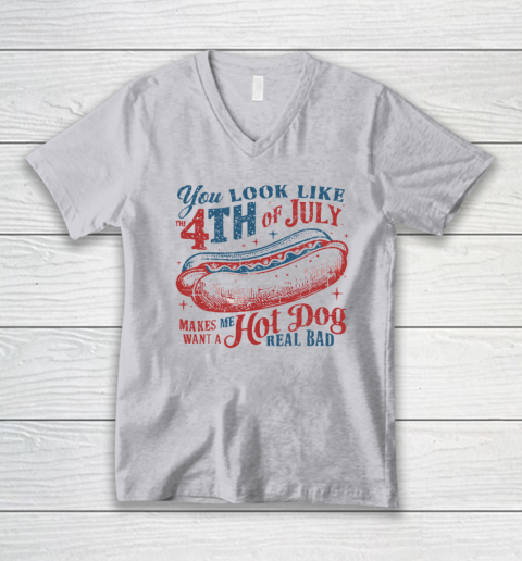 You Look Like The Fourth Of July V-Neck T-Shirt 2