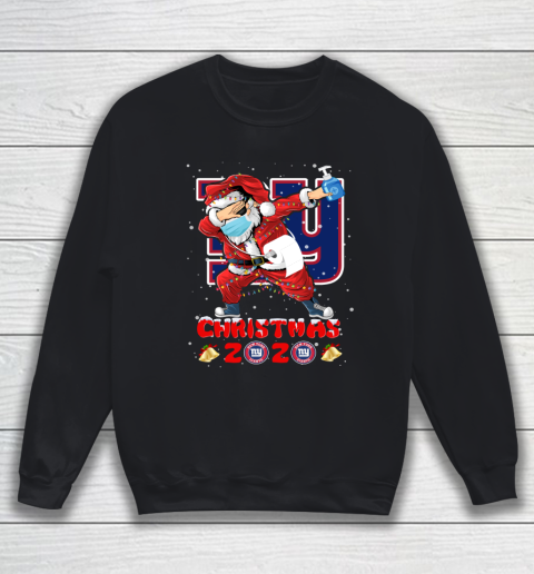New York Giants Funny Santa Claus Dabbing Christmas 2020 NFL Sweatshirt