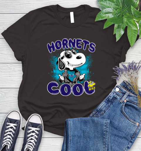 NBA Basketball Charlotte Hornets Cool Snoopy Shirt Women's T-Shirt 9