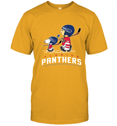 Let's Play Floria Panthers Ice Hockey Snoopy NHL Unisex Jersey Tee