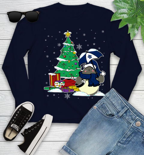 Toronto Maple Leafs NHL Hockey Cute Tonari No Totoro Christmas Sports Youth Long Sleeve 2