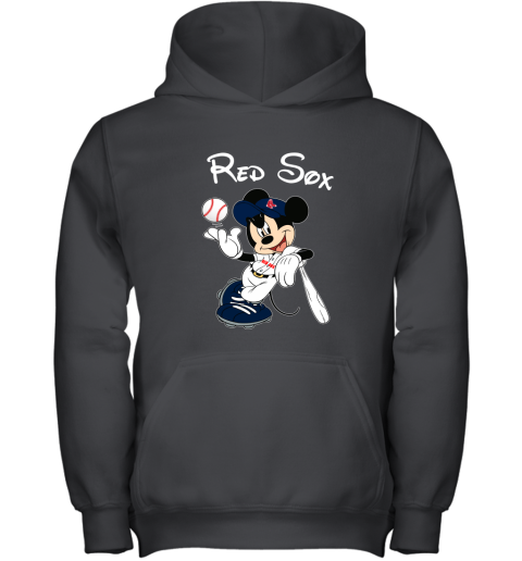 Baseball Mickey Team Boston Red Sox Youth Hoodie