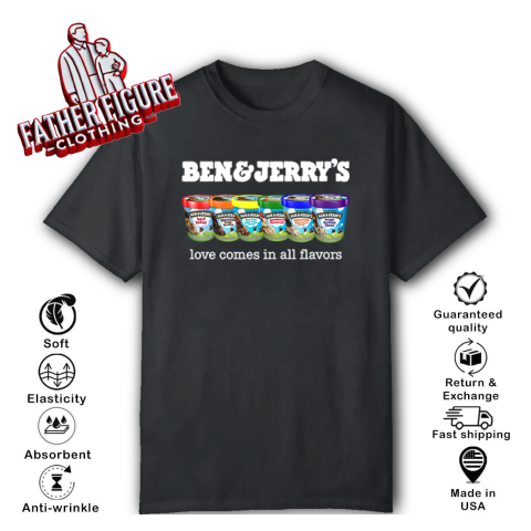 Pride Ben And Jerry's Love Comes In All Flavors T-Shirt