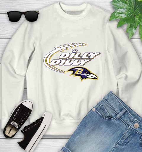 NFL Baltimore Ravens Dilly Dilly Football Sports Youth Sweatshirt