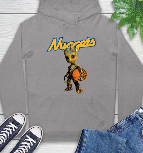 Denver Nuggets NBA Basketball Groot Marvel Guardians Of The Galaxy Hoodie 6