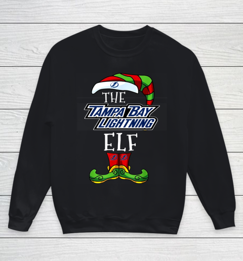 Tampa Bay Lightning Christmas ELF Funny NHL Youth Sweatshirt