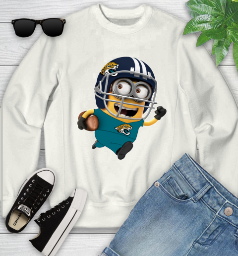 NFL Jacksonville Jaguars Minions Disney Football Sports Youth Sweatshirt
