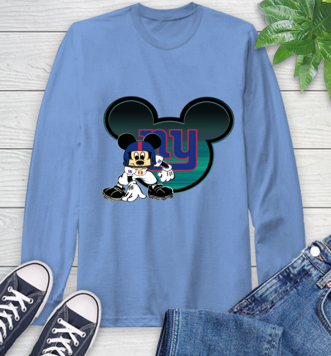 NFL New York Giants Mickey Mouse Disney Football T Shirt Long Sleeve T-Shirt 11