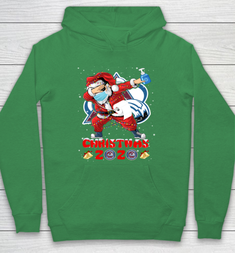 Colorado Avalanche Funny Santa Claus Dabbing Christmas 2020 NHL Hoodie 5