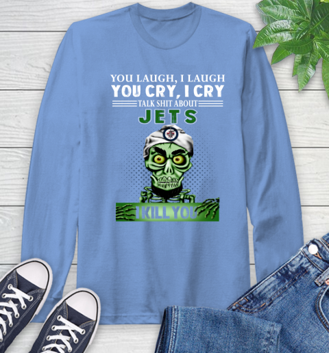 NHL Talk Shit About Winnipeg Jets I Kill You Achmed The Dead Terrorist Jeffrey Dunham Hockey Long Sleeve T-Shirt 12