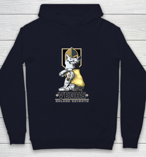 NHL My Cat Loves Vegas Golden Knights Hockey Youth Hoodie 2