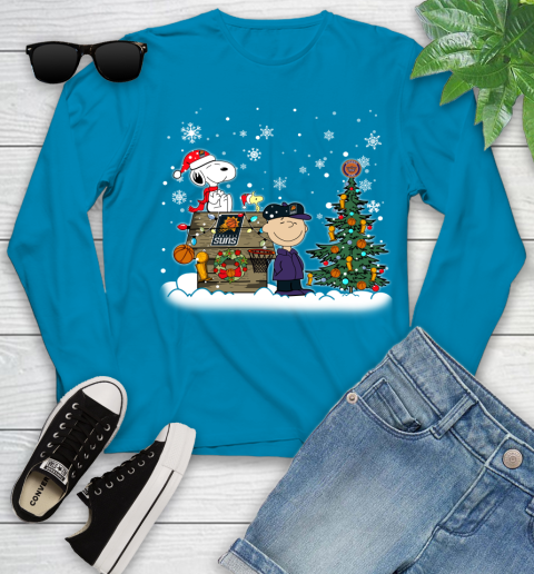 Phoenix Suns NBA Basketball Christmas The Peanuts Movie Snoopy Championship Youth Long Sleeve 8
