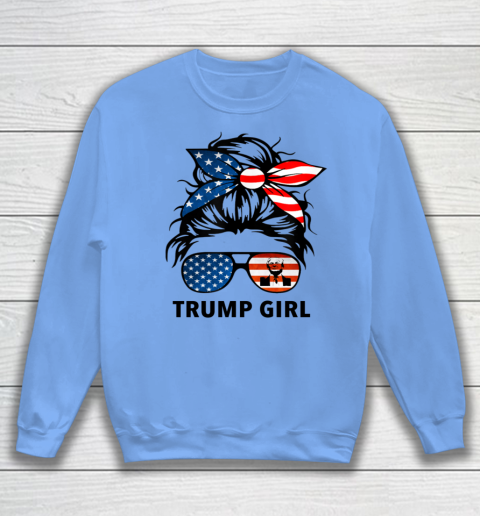 Trump Girl American Flag Glass Sweatshirt 7