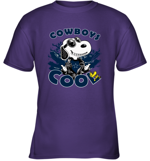 gp12 dallas cowboys snoopy joe cool were awesome shirt youth t shirt 26 front purple