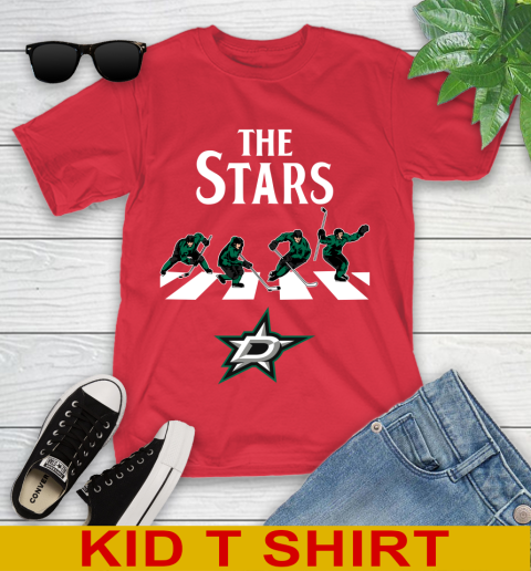 NHL Hockey Dallas Stars The Beatles Rock Band Shirt Youth T-Shirt 11