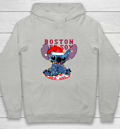 Boston Red Sox MLB noel stitch Baseball Christmas Youth Hoodie