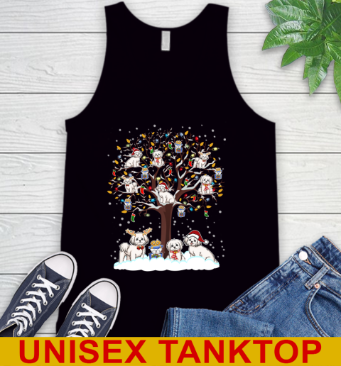 Maltese dog pet lover light christmas tree shirt 67