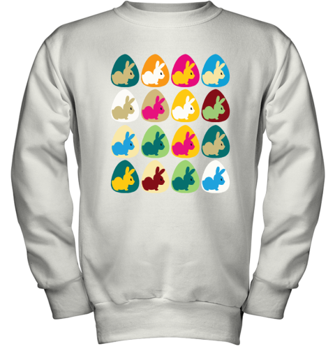 Easter Rabbit Inside Easter Egg Color Combination Youth Sweatshirt