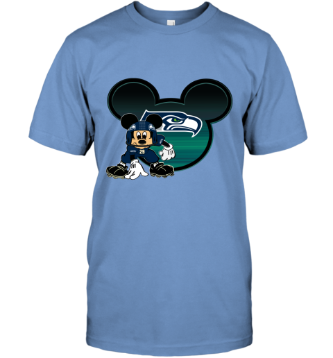 Custom Name And Number Disney Mickey Seattle Seahawks Nfl Baseball Jersey  Unisex Sunflower