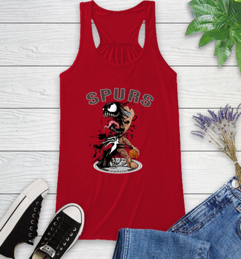 NBA San Antonio Spurs Basketball Venom Groot Guardians Of The Galaxy Racerback Tank 6