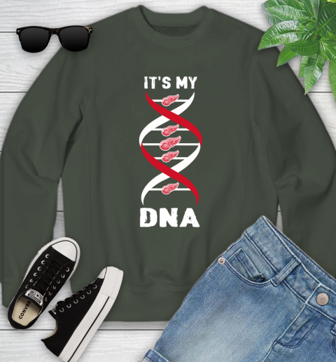 Detroit Red Wings NHL Hockey It's My DNA Sports Youth Sweatshirt 9