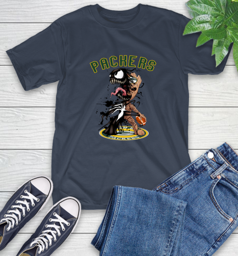 NFL Green Bay Packers Football Venom Groot Guardians Of The Galaxy T-Shirt 4