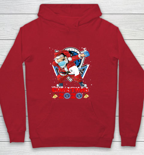 Dallas Mavericks Funny Santa Claus Dabbing Christmas 2020 NBA Youth Hoodie 7