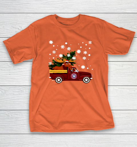 New York Giants Bring Christmas Home NFL T-Shirt 4