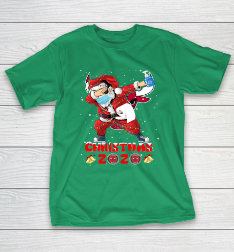 Chicago Bulls Funny Santa Claus Dabbing Christmas 2020 NBA T-Shirt 5